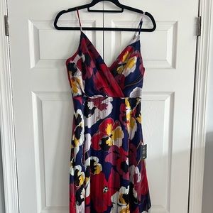 Lulus All About Love Royal Blue Floral Print Midi Dress